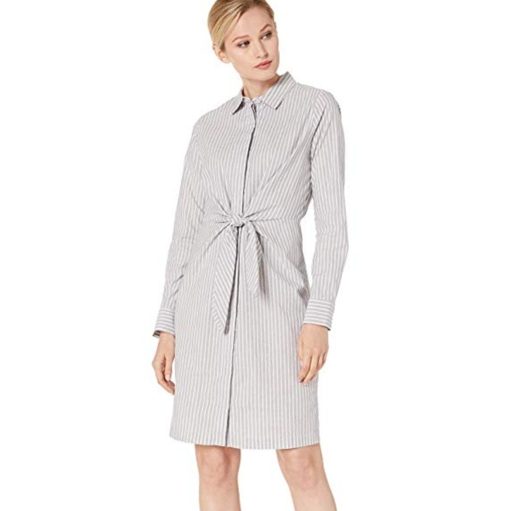Calvin Klein Striped Shirt Dress